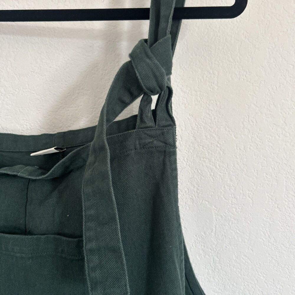Lucy & Yak Jumpsuit Forest Green Denim One-Piece Dungaree Overalls Sz L 32 - Picture 3 of 12
